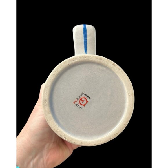 Cabo Wabo Cantina Ceramic Blue White Coffee Mug Cup Collectible 12oz - Picture 3 of 7